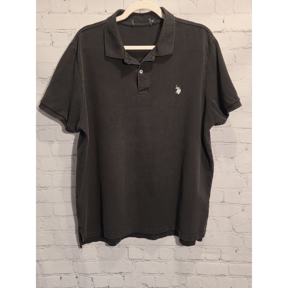 Mens U.S. Polo Assn. Short Sleeve Polo Black Sz XL